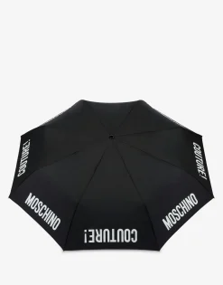 Moschino Umbrellas^Open/close umbrella with Couture BLACK