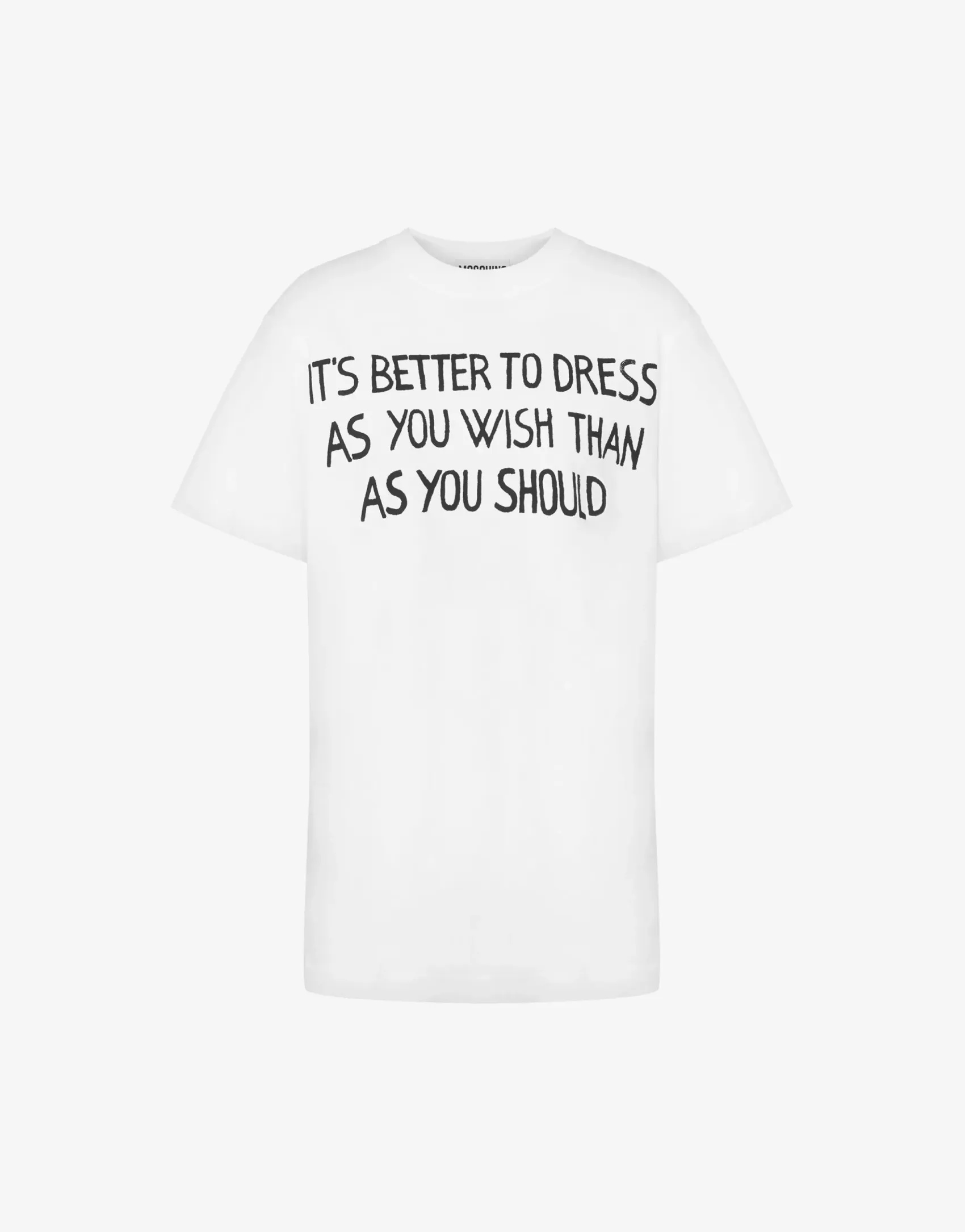Moschino T-shirts & Sweatshirts^Organic Jersey T-shirt Archive Slogan WHITE