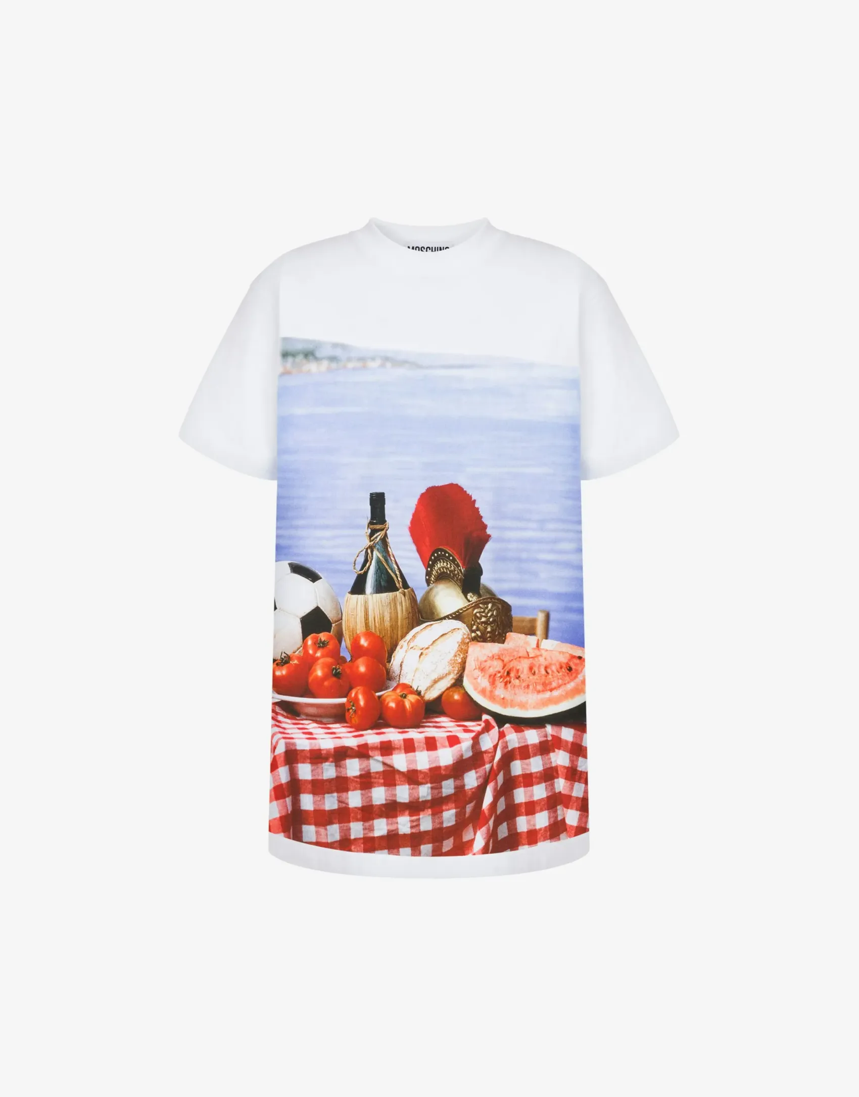 Moschino T-shirts & Sweatshirts^Organic Jersey T-shirt Italian Inspiration WHITE