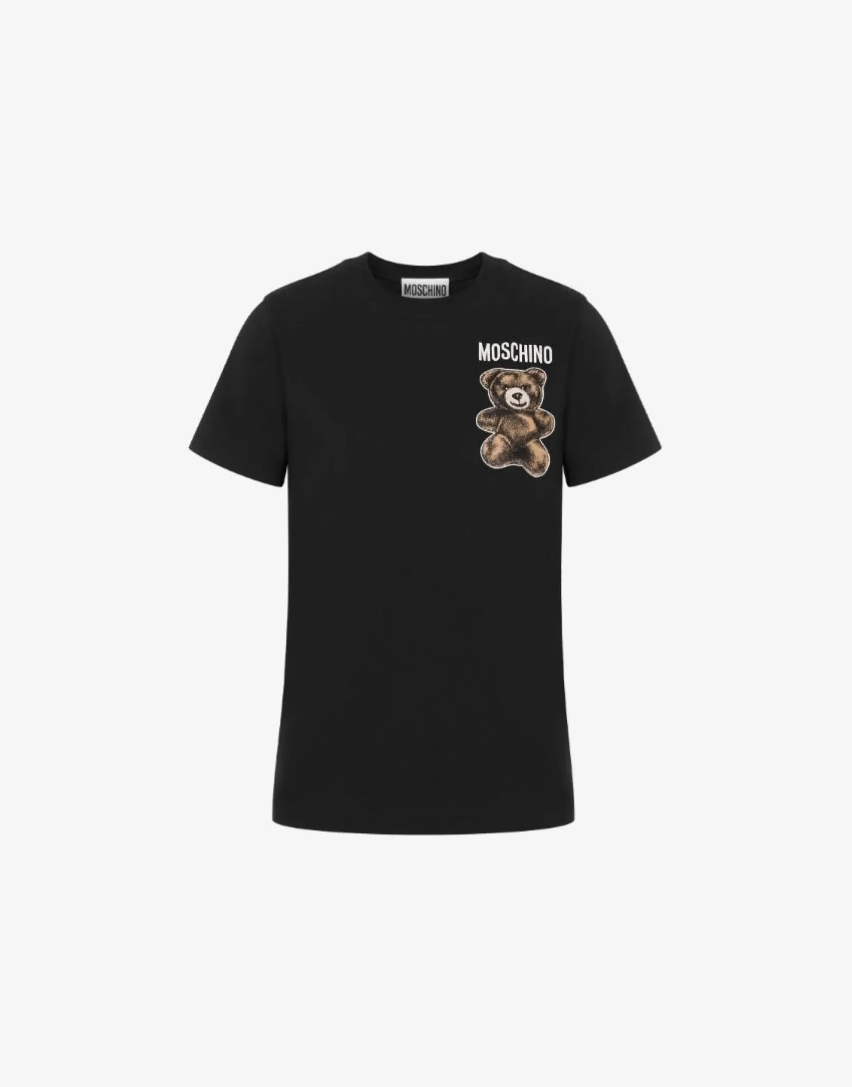 Moschino T-shirts & Sweatshirts^Organic Jersey T-shirt Little Teddy Bear BLACK