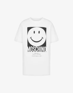 Moschino T-shirts & Sweatshirts^Organic Jersey T-shirt Smiley® WHITE