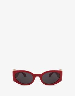 Moschino Sunglasses^Oversize Buckle sunglasses RED