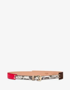 Moschino Belts^Patchwork belt MULTICOLOURED