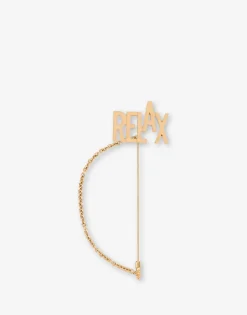 Moschino Jewelry^RELAX Chain Brooch GOLD