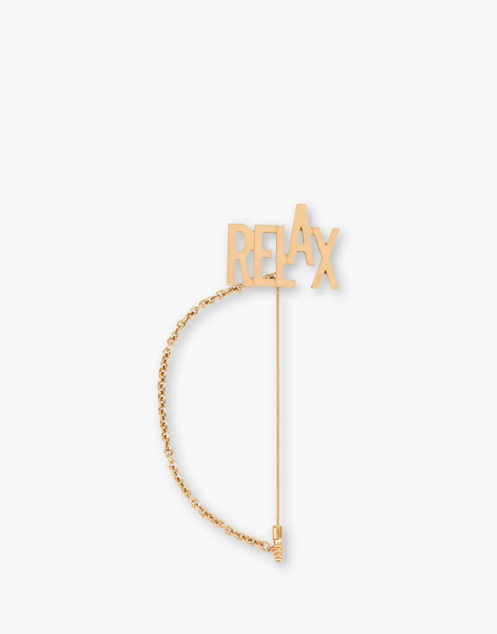 Moschino Jewelry^RELAX Chain Brooch GOLD