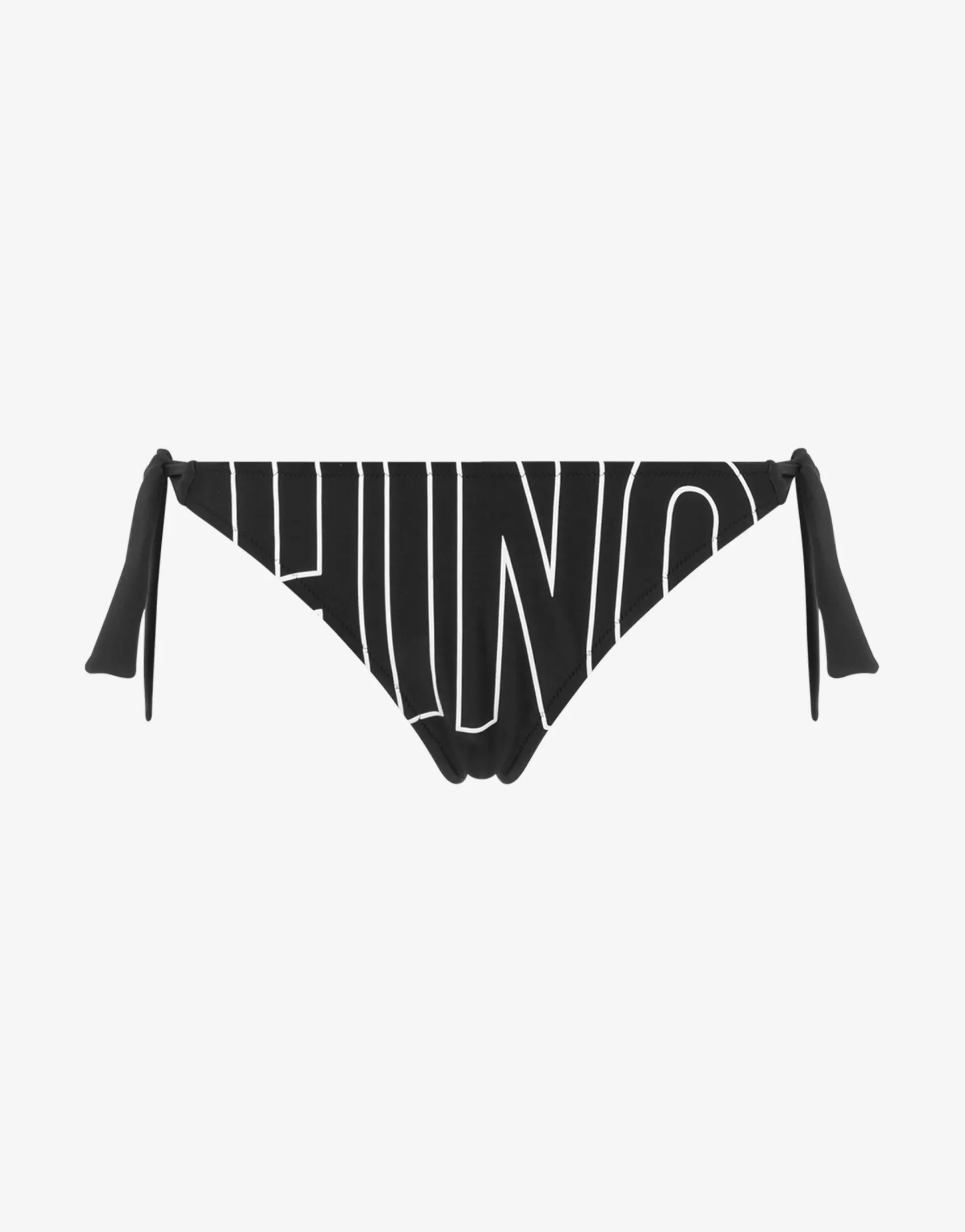 Moschino Swimwear^Rubber Logo Swim Briefs BLACK