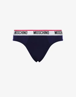 Moschino Underwear^Set of 2 Logo Band briefs BLUE