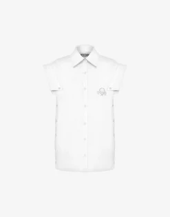 Moschino Shirts & Tops^Sleeveless Shirt Multi Collars WHITE