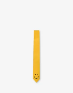 Moschino Scarves & Ties^Smiley® Silk Tie YELLOW