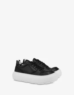 Moschino Sneakers^Sneakers in calf leather Ollie BLACK
