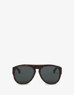 Moschino Sunglasses^Sunglasses with green lenses WHITE