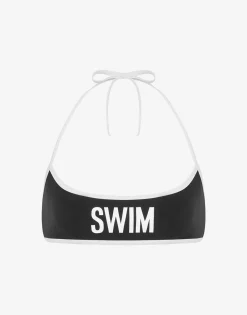 Moschino Swimwear^Swim Where? Bikini Top BLACK