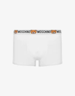 Moschino Underwear^Teddy Elastic Band set of 2 boxers WHITE