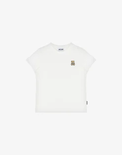 Moschino Boy^Teddy Patch jersey t-shirt WHITE
