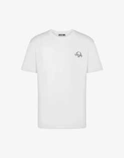 Moschino T-shirts^T-shirt Laurel Crown Logo WHITE