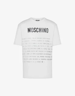 Moschino T-shirts^T-shirt Message Print WHITE