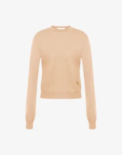 Moschino Knitwear^Wool and Silk Pullover Golden M BEIGE