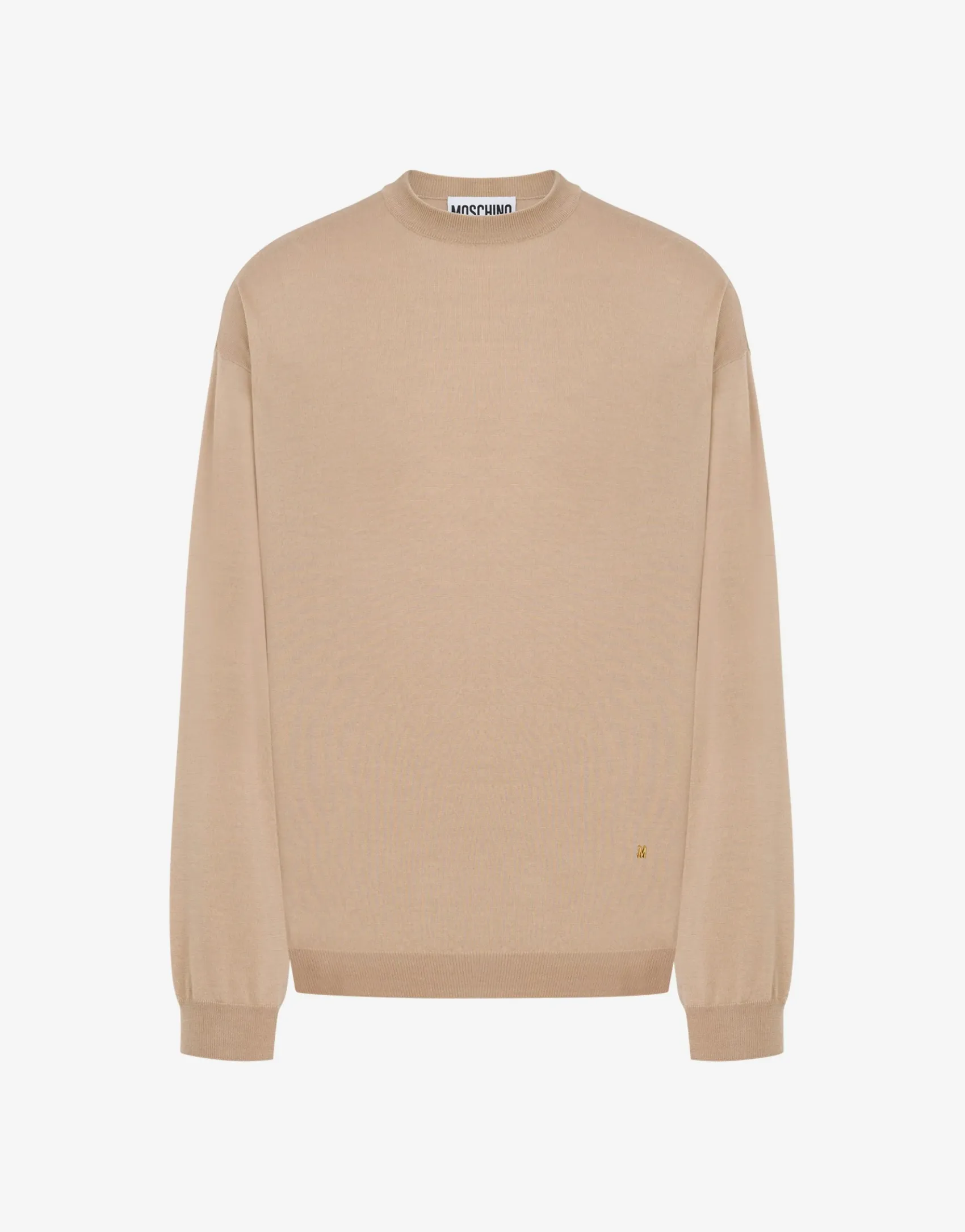Moschino Knitwear^Wool and Silk Pullover Golden M BEIGE