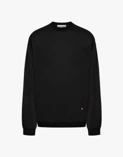 Moschino Knitwear^Wool and Silk Pullover Golden M BLACK
