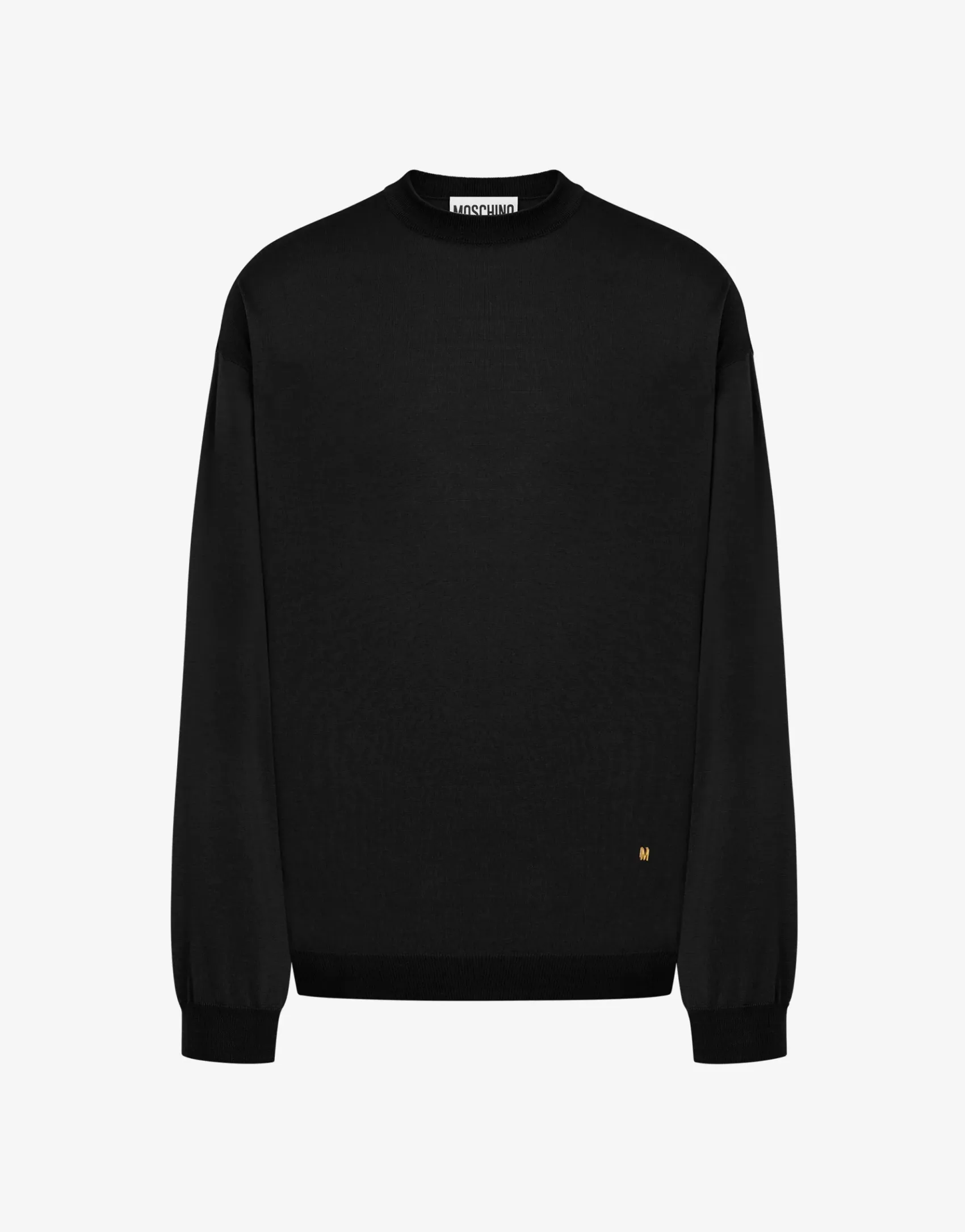 Moschino Knitwear^Wool and Silk Pullover Golden M BLACK