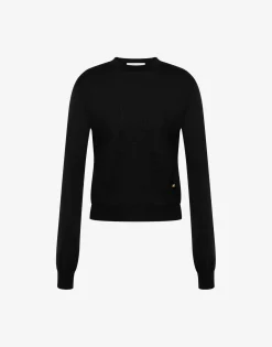Moschino Knitwear^Wool and Silk Pullover Golden M BLACK