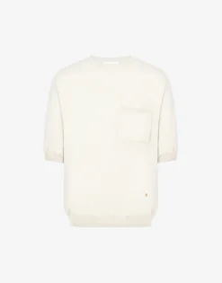 Moschino Knitwear^Wool and Silk Sweater Golden M IVORY
