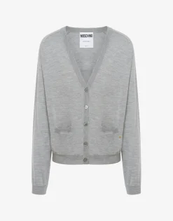 Moschino Knitwear^Wool Cardigan Golden M GREY