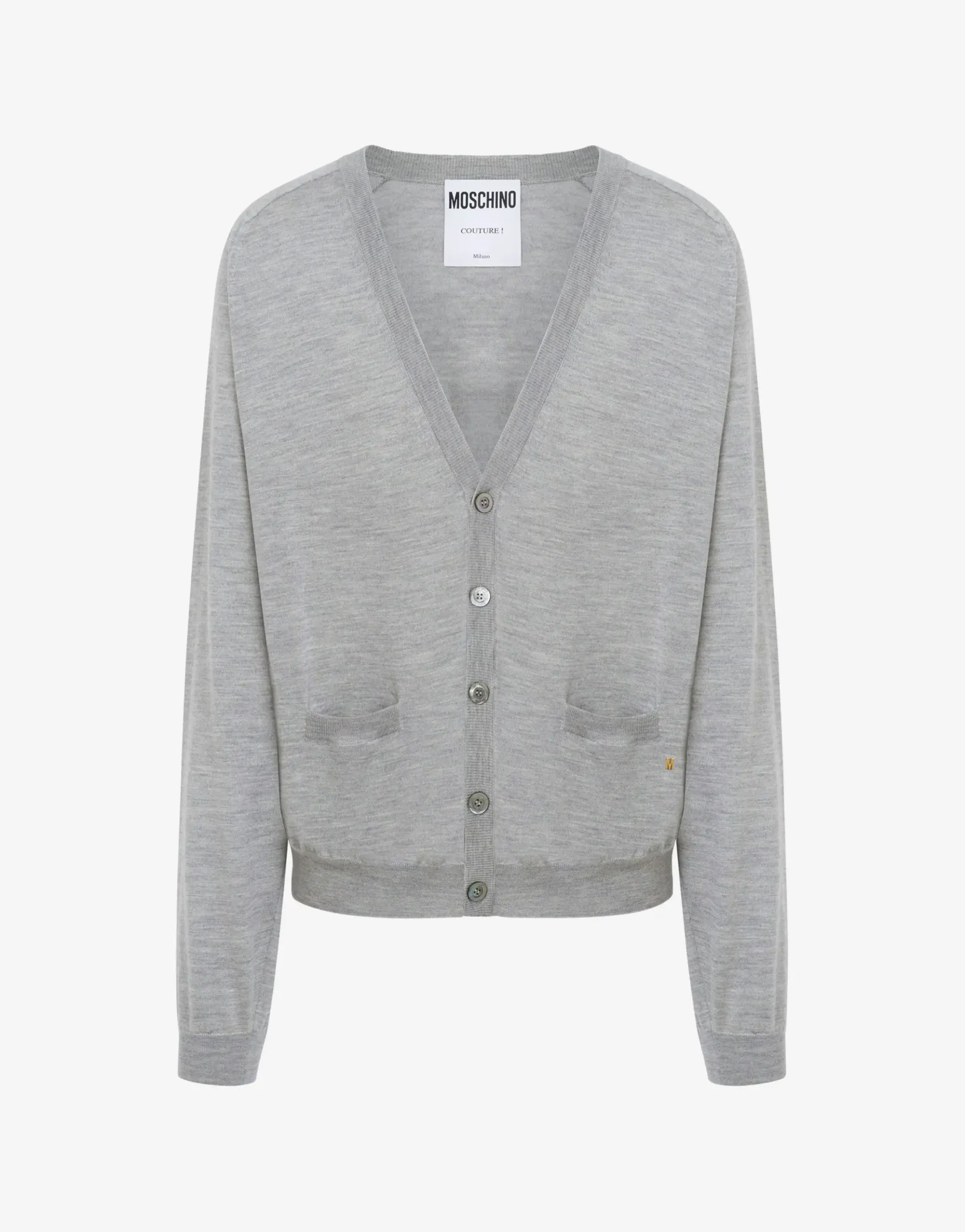 Moschino Knitwear^Wool Cardigan Golden M GREY