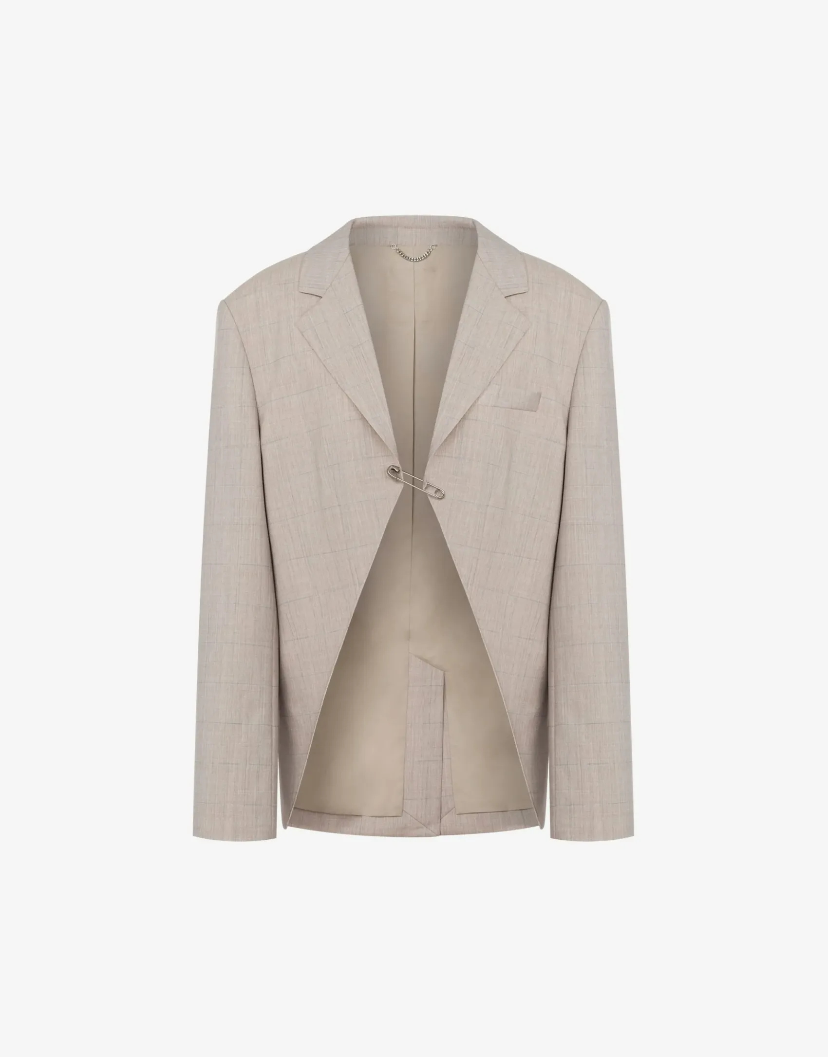 Moschino Jackets|Co-ords^Wool flannel jacket LIGHT BROWN