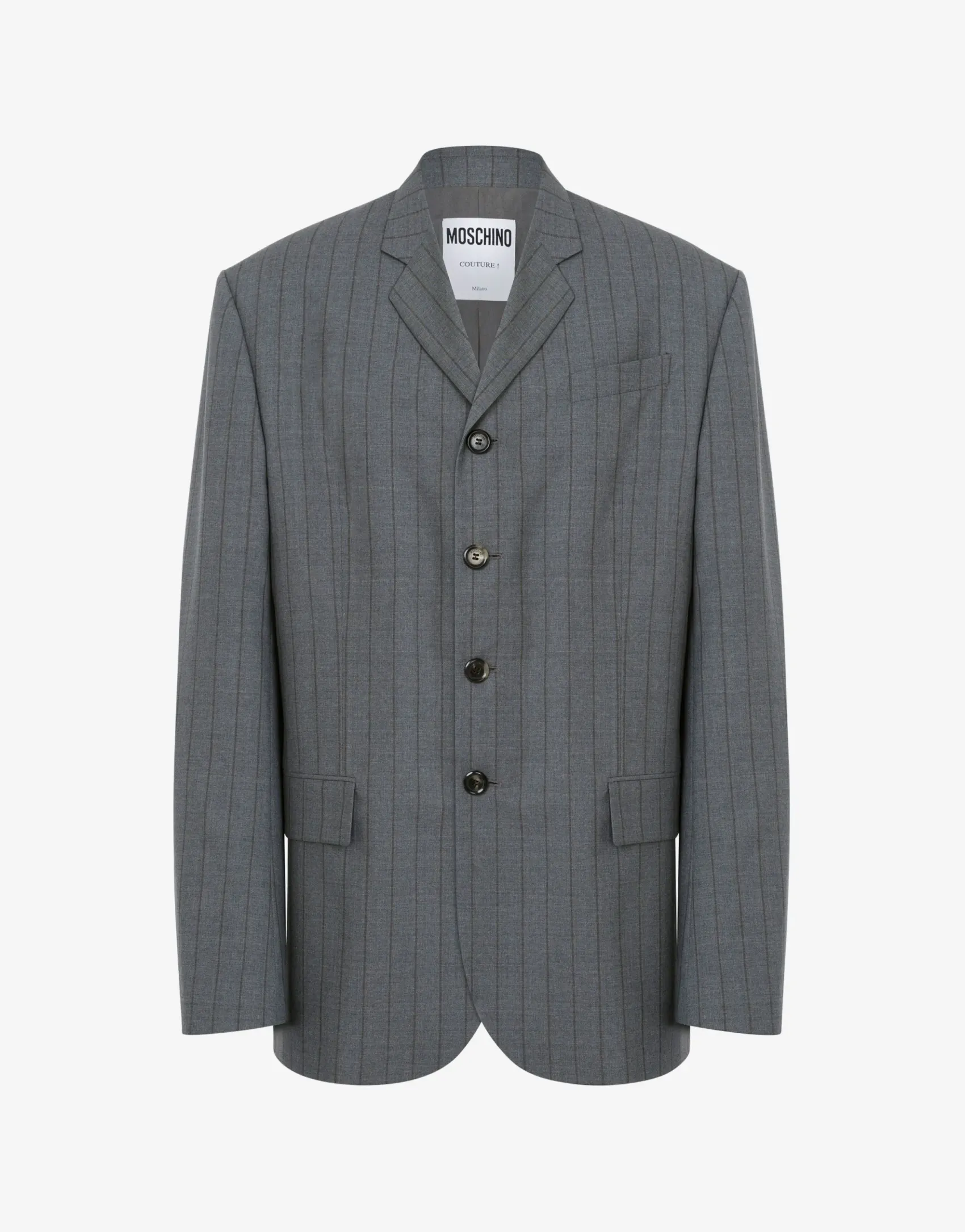 Moschino Jackets|Co-ords^Wool Pinstripe Jacket DARK GREY