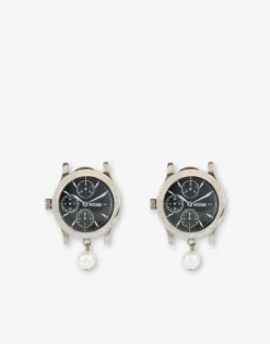 Moschino Jewelry^Wristwatch Metal Earrings SILVER