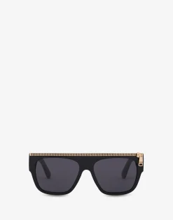 Moschino Sunglasses^Zip Detail sunglasses BLACK